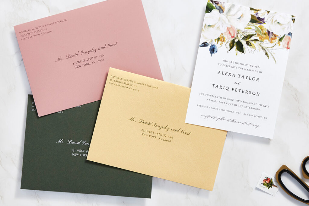 hero how to address wedding invitations